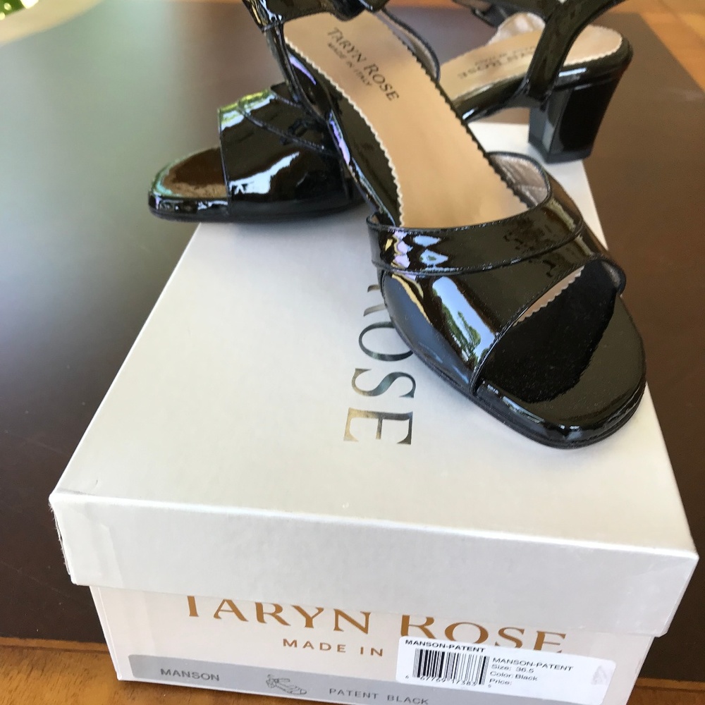 Taryn Rose - Black Patent pump -New in Box
